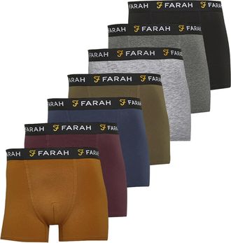 Farah 7-Pack Heren Katoenen Ademend Boxers Ondergoed - Kalle Collectie