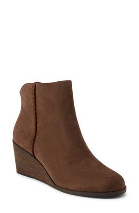 Toms Joanna Wedge Bootie in Dark Brown at Nordstrom Rack, Size 10