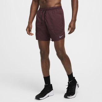 Nike Mens Stride Dri-FIT 7 Brief-Lined Running Shorts in Red | DM4761-652