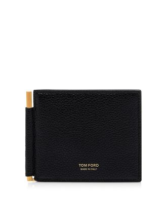Tom Ford Grained Leather Money Clip Wallet