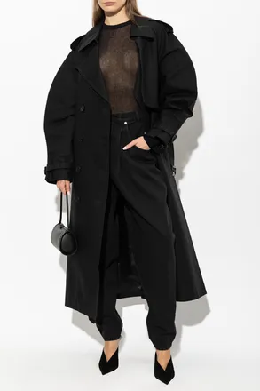 Anine Bing Pascale Trench Coat, Womens, Black