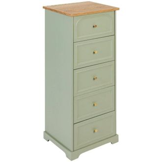 Atmosphera Mohea Chiffonier Verde Celad&oacute;n 5 Cajones - Atmosphera Cr&eacute;ateur DInt&eacute;rieur