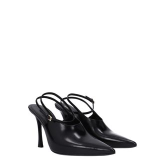 Givenchy Womens Leather Slingback Pump Black