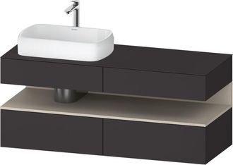 Duravit Qatego Consola Mueble Bajo Lavabo, 2 Extensiones, 2 - Duravit