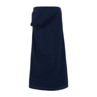 Magda Butrym Rokken, Dames, Blauw, S, Denim, Denim 04 Rok