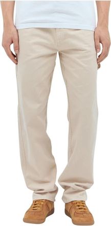 Awake NY Katoenen twill schildersbroek - Heren - Straight fit broeken - Beige - L - Katoen - Broeken