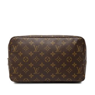 Louis Vuitton Pre-owned Womens Monogram Trousse Toilette 28 - Brown Textile - One Size