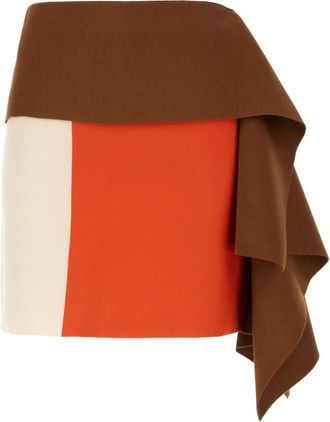 Fendi Rokken, Dames, Veelkleurig, S, Wol, Mini wollen rok
