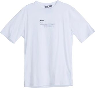 Moschino Dictionary Tshirt - Heren - T-shirts - Wit - M - Katoen - Tops