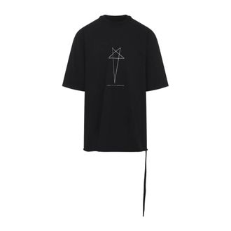 Rick Owens T-Shirts, male, Black, Size: XL Jumbo SS T-Shirt
