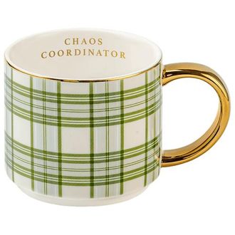 Sweet Water Decor Patterned 14 oz Gold Handle Coffee Mug in Chaos Coordinator at Nordstrom