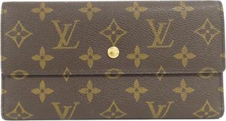 Louis Vuitton Marron Monogram Monogram Long Wallet (Tri-Fold) (Pre-Owned)