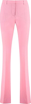 Versace Womens Wool Trousers - Light Pink - Size EU 42 (Womens)