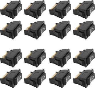 OEM Adecuado Para 16 Interruptores Universales De Elevalunas El&eacute;ctricos De Autom&oacute;viles De 5 Pines, Con Luz Indicadora Verde, Alimentaci&oacute;n De 12 V Cc Y 24 