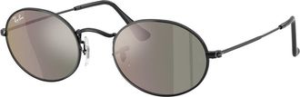 Ray-Ban RB3547N Oval 002/39 Mens Sunglasses Black Size 51