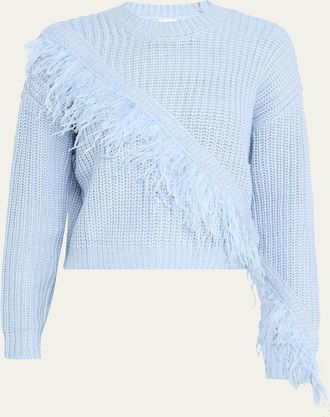 Cinq &agrave; Sept Kaelie Feathered Fringe Sweater