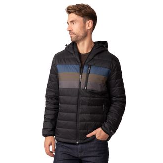Free Country Mens Tri-Color Hooded Puffer Jacket