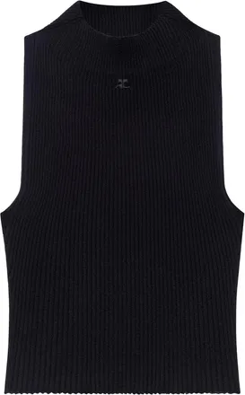 Courr&egrave;ges Ribbed Knit Top