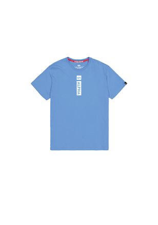 Alpha Industries T-Shirt ALPHA INDUSTRIES Alpha Puff Print T-Shirt, Herren, Gr. XXL, blau (mediteranian blau), Obermaterial: 100% Baumwolle, Shirts T-Shirt