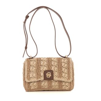 HUGO BOSS Hugo, Shoulder Bags, female, Beige, Size: ONE SIZE Beyond-Cross Raffia Bag