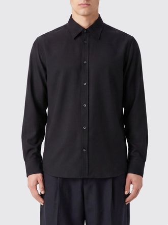 Jil Sander Camicia slim fit in lana vergine e mohair con collo francese
