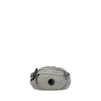 C.P. Company Belt Bags, male, Gray, Size: ONE SIZE Nylon B Lens Crossbody Pack