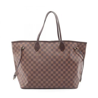 Louis Vuitton Brown Ebene Coated Canvas Leather Handbag Tote Bag (Pre-Owned)