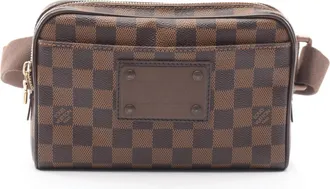 Louis Vuitton Brown Coated Canvas Leather Fanny Pack (Pre-Owned)