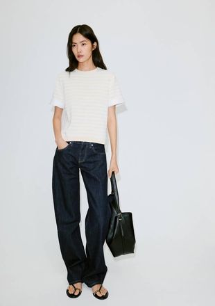 Mango Pullover combinato righe grezzo - Donna - XXS - MANGO