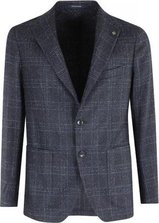 Tagliatore Peak Revers Jas - Heren - Blazers - Blauw - XL - Wol - Jassen