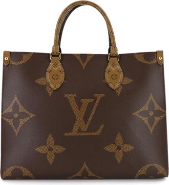 Louis Vuitton Monogram Monogram Reverse Monogram Reverse Handbag Tote Bag (Pre-Owned)
