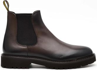 Doucal's Enkellaarsjes - Heren - Chelseaboots - Bruin - 45 EU - Leer - Schoenen