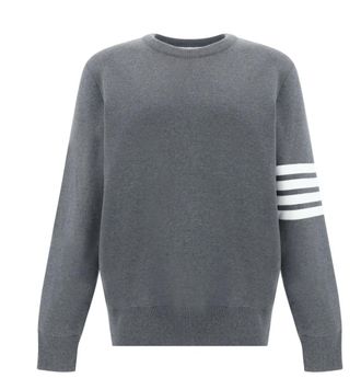 Thom Browne Grey Milano Stitch Crewneck Pullover Size XS