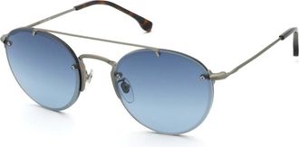 Lozza Sl2433 Gubbio 3 0P8A Mens Sunglasses Silver Size 56