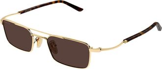 Gucci GG2258S 002 Mens Sunglasses Gold Size 49 - Free RX Lenses - Free RX Lenses