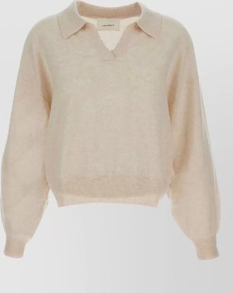 Lisa Yang cashmere v-neck long-sleeve sweater