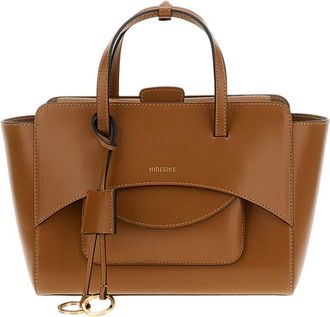 Hidesins Brown Leather Flap M Crossbody Bag