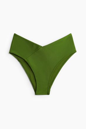 H&M Cheeky Bikinihose High Rise - Gr&uuml;n