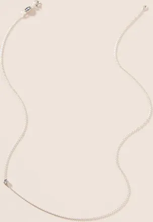 Maya Brenner Designs 14K White Gold Asymmetric Birthstone Necklace