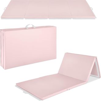 Best Choice Products 10ftx4ftx2in Folding Gymnastics Mat 4-Panel Exercise Workout Floor Mats w/ Handles