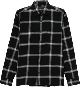 Marc O'Polo checked black shirt - Zwart