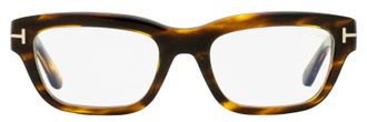Tom Ford TF6045-B Blue Block Rectangular Eyeglasses - Brown