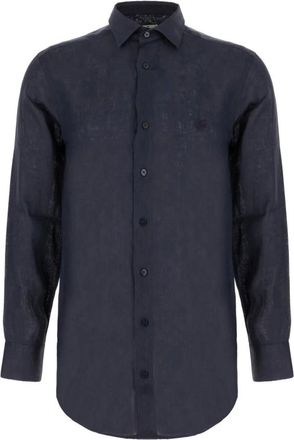 Etro Overhemden, Heren, Blauw, 2Xl, Katoen, Klassiek Katoenen Overhemd