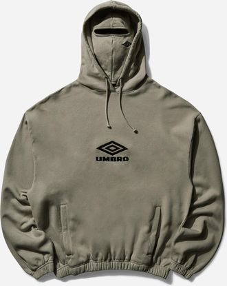 Umbro OG Logo Masked Hoodie Dark Greige