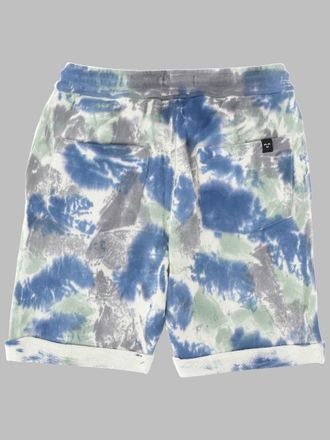 Finger in the Nose Tie-Dye Cotton Bermuda Shorts - Blue
