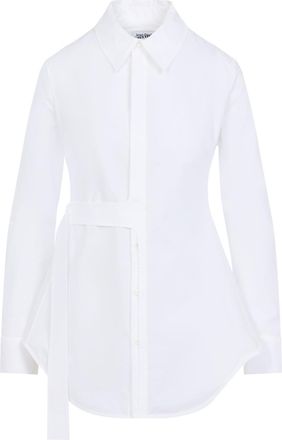 Jean Paul Gaultier Womens Strap Detail Shirt - White Elastane - Size EU 34 (Womens)