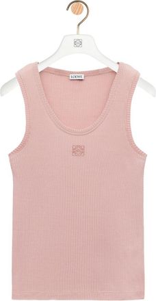 Loewe Anagram Ribbed Silk Tank Top