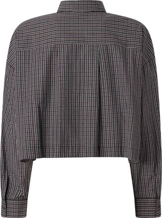 Pinko Womens Shirt Carlina Quadri Black-White-Red Black/white/red