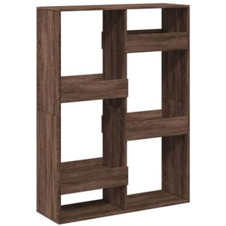 vidaXL Bookcase Brown Oak 100x33x135 cm Engineered Wood Vidaxl