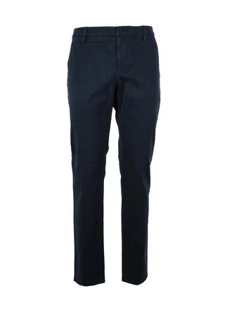 Dondup Blue Spiritissimo Tailored Stretch Cotton Trousers